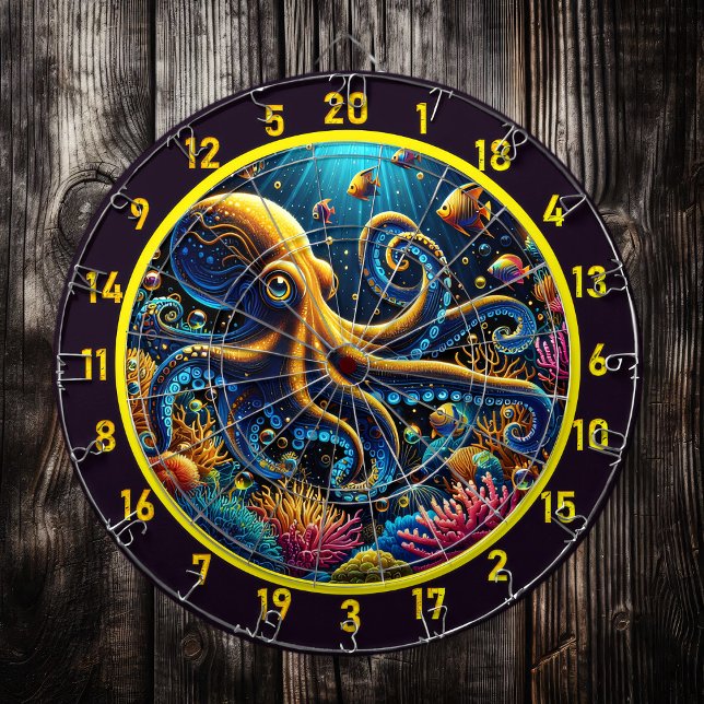 Tabla Dardos Quadro de Dartboard Octopus Reef Adventure (Criador carregado)