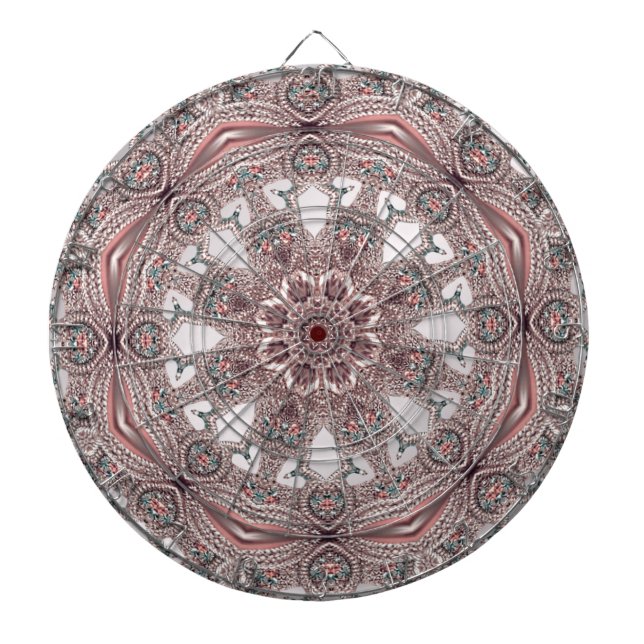 Tabla Dardos Quadro de Dartboards Ornamental Rosa (Frente)