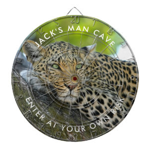Tabla Dardos Quadro de Fotos do Leopardo Personalizado