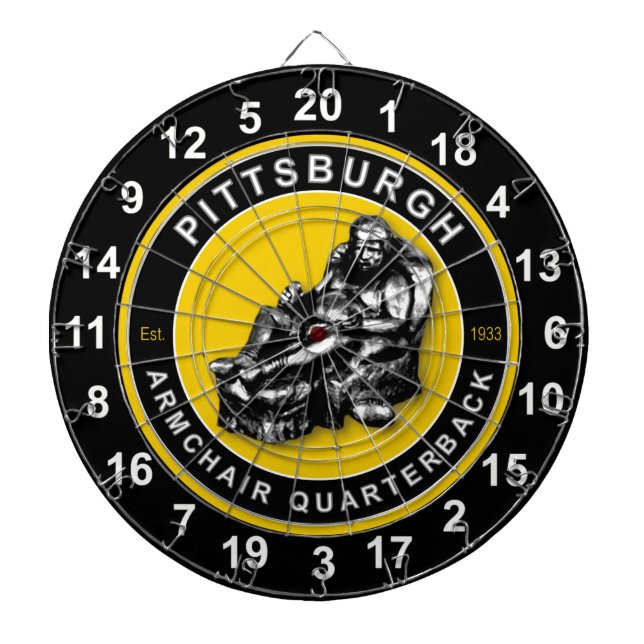 Tabla Dardos Quadro de Futebol de Pittsburgh Armlate Quarterbac (Frente)