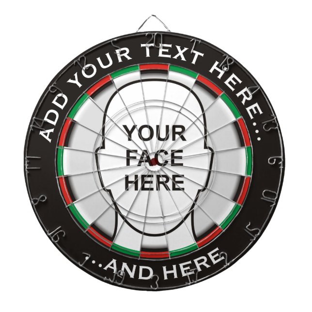 Tabla Dardos Quadro de Iniciação Clássico com texto e foto pers (Frente)