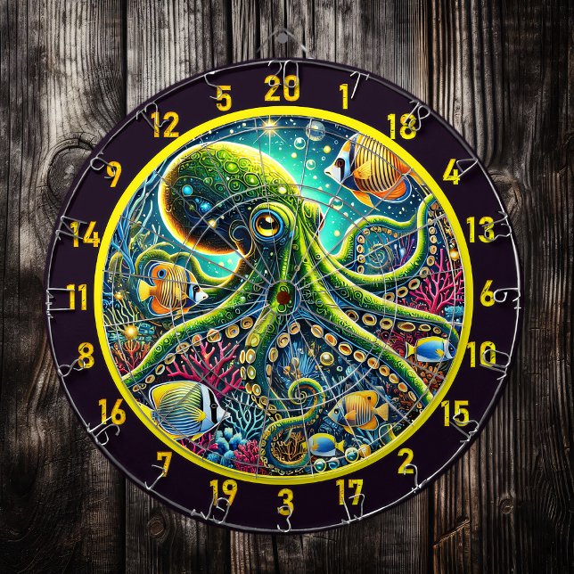 Tabla Dardos Quadro de Octopus de Recifes Radiantes (Criador carregado)
