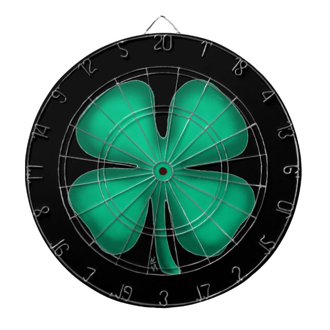 Tabla Dardos Quadro de pranchas preto irlandês (Frente)