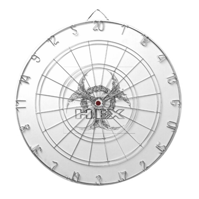 Tabla Dardos Quadro de pranchetas branco HEX (Frente)