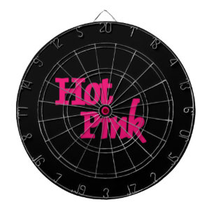 Tabla Dardos Quadro preto rosa quente