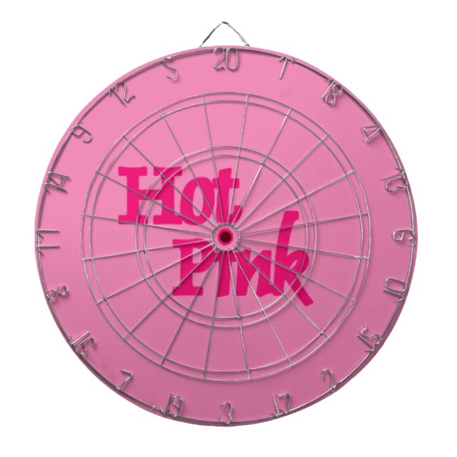 Tabla Dardos Quadro rosa a quente (Frente)