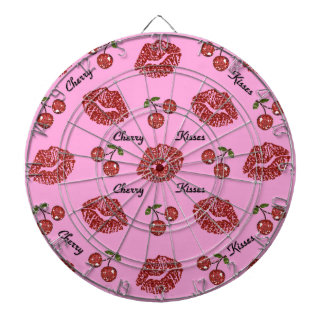 Tabla Dardos RAB Rockabilly Cherry Kisses a rosa