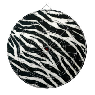 Tabla Dardos RAB Rockabilly Zebra Imprime Preto e Branco