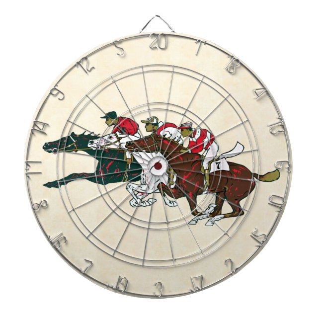 Tabla Dardos Race Horses Dart Board (Frente)