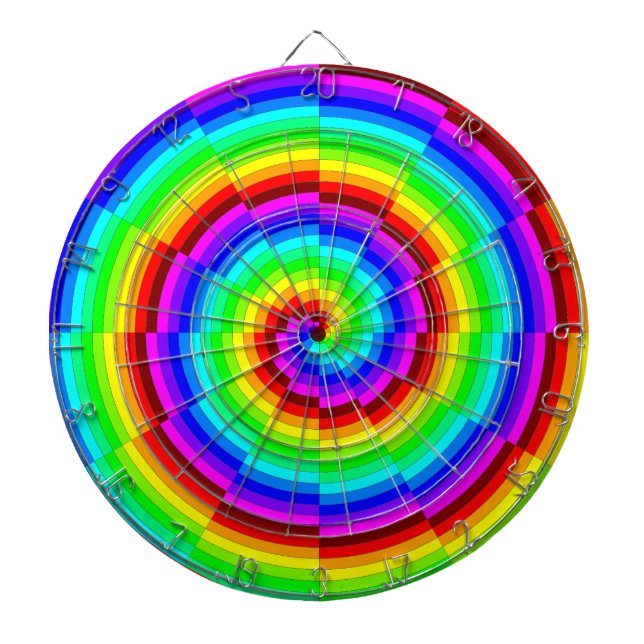 Tabla Dardos Rainbow Spiral por Kenneth Yoncich (Frente)