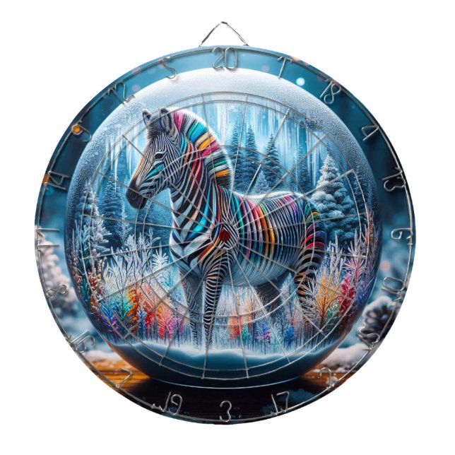 Tabla Dardos Rainbow Zebra Dartboard (Frente)