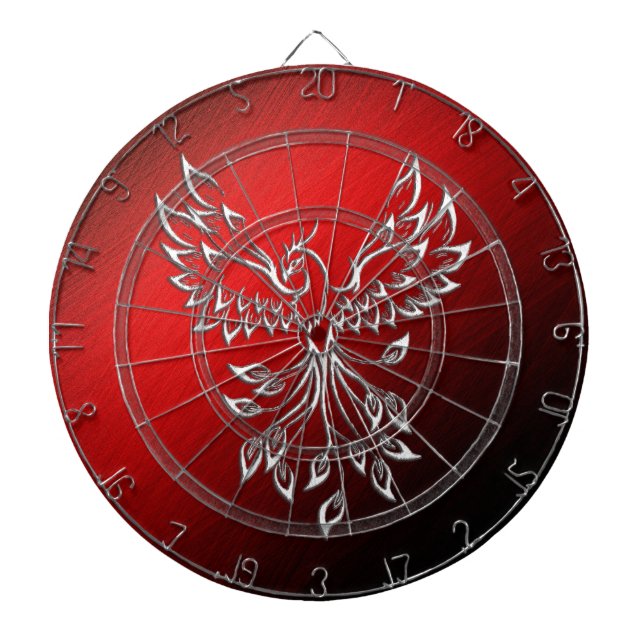 Tabla Dardos Red Black Ashes e regulamento Phoenix (Frente)