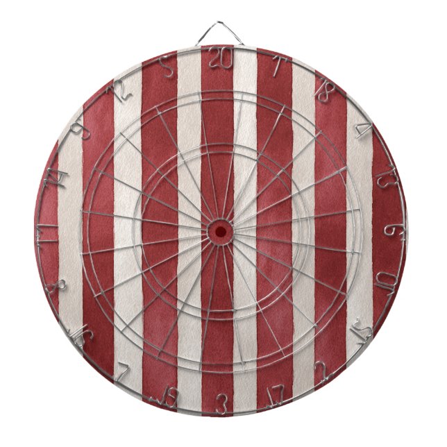 Tabla Dardos Red Cream Stripes (Frente)