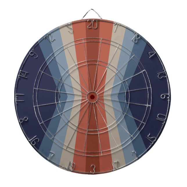 Tabla Dardos Reflexão arco-íris no estilo retrô (Frente)