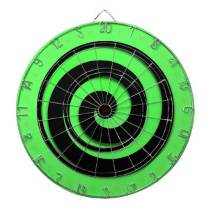 Tabla Dardos Regulação da roda verde hipnótica espiral