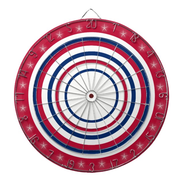 Tabla Dardos Regulação do vermelho branco e azul (Frente)