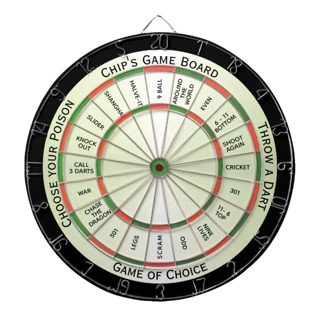 Tabla Dardos Regulamentação Pessoal Tradicional de Combinação d (Frente)