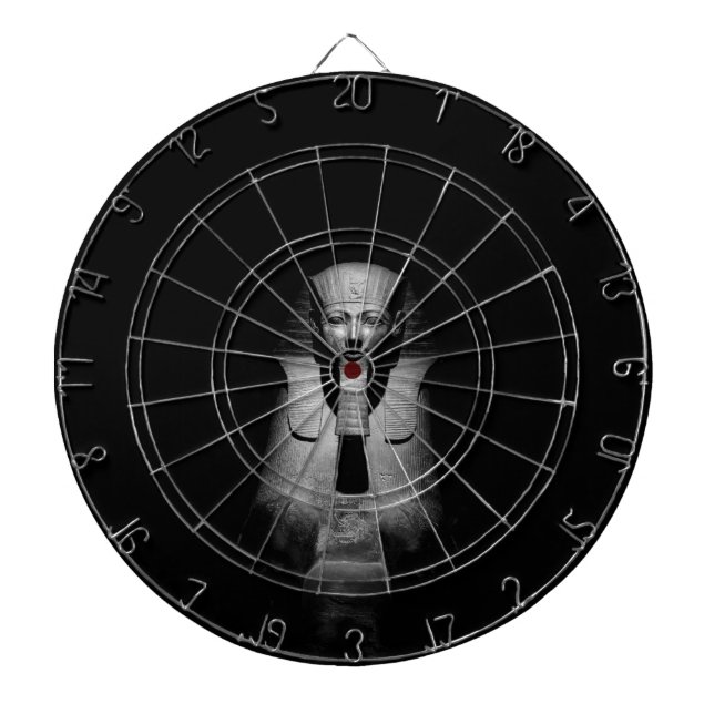 Tabla Dardos Rei faraó preto e branco (Frente)