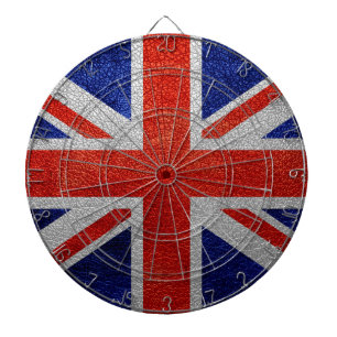Tabla Dardos Reino Unido Flag Vintage