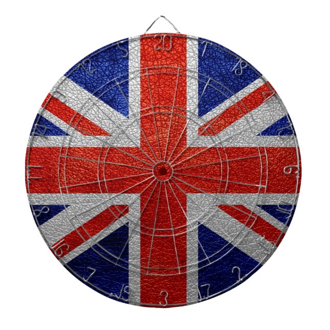 Tabla Dardos Reino Unido Flag Vintage (Frente)