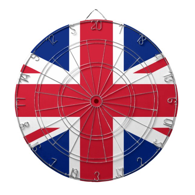 Tabla Dardos Reino Unido Union Jack Flag (Frente)