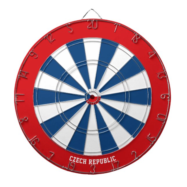 Tabla Dardos República Checa Flag Patriot's Bullseye (Frente)