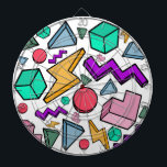 Tabla Dardos Retro estético da Vintage dos anos 80<br><div class="desc">Os anos 80 foram incríveis e se você perder todas as cores e formas daquela era este é um produto excelente para você mesmo ou para presentear amigos e família.</div>