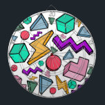 Tabla Dardos Retro estético da Vintage dos anos 80<br><div class="desc">Os anos 80 foram incríveis e se você perder todas as cores e formas daquela era este é um produto excelente para você mesmo ou para presentear amigos e família.</div>