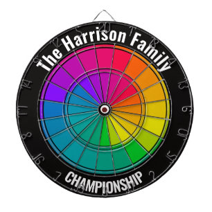 Tabla Dardos Roda de Cores do Campeonato Personalizado da Famí