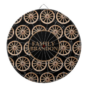 Tabla Dardos Roda de Madeira de Velha-Moda Elegante da Farmhous