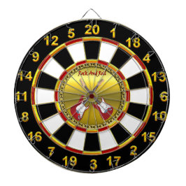 Tabla Dardos Rolo da rocha N com guitarra elétricas