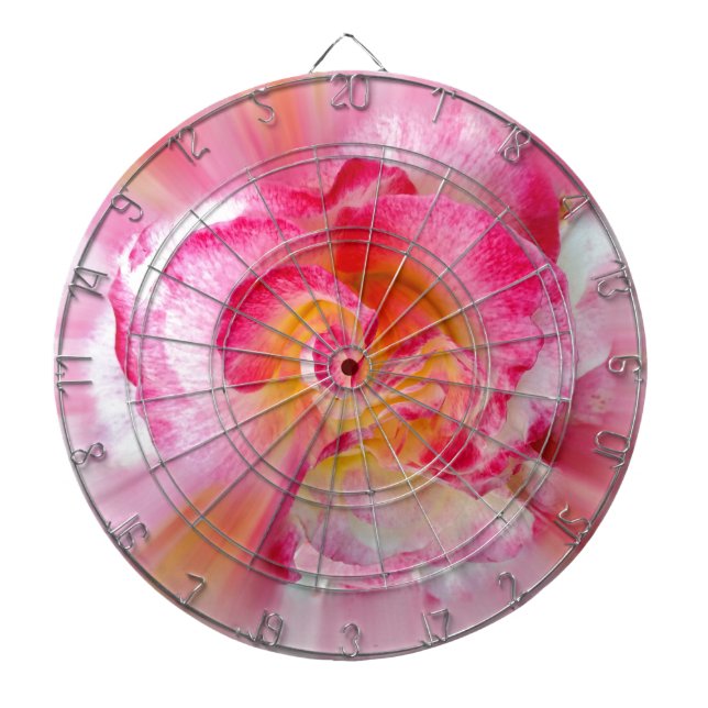 Tabla Dardos rosa amarela (Frente)