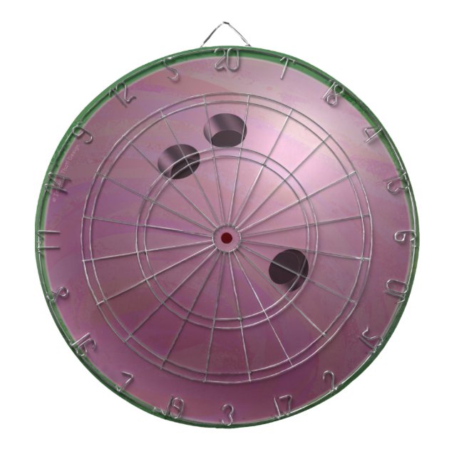 Tabla Dardos Rosa bola de boliche (Frente)