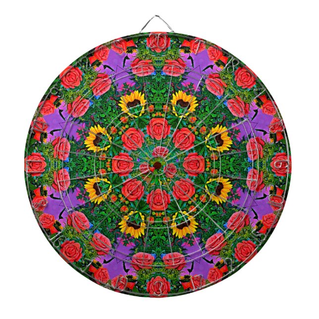 Tabla Dardos Rosa de anéis de prata (Frente)