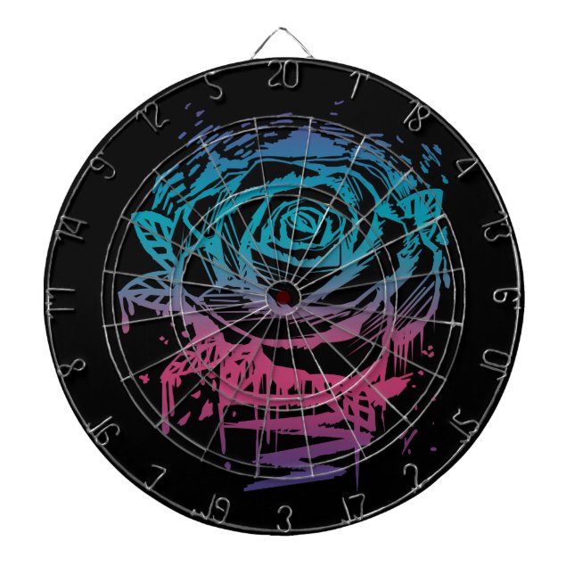 Tabla Dardos Rosa de cor doce (Frente)