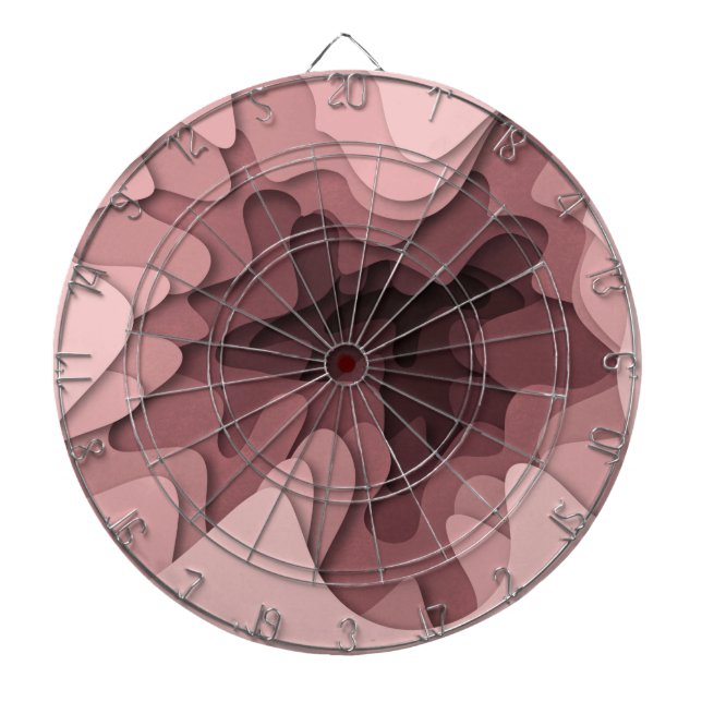 Tabla Dardos Rosa Moderno Ombre Feminino (Frente)