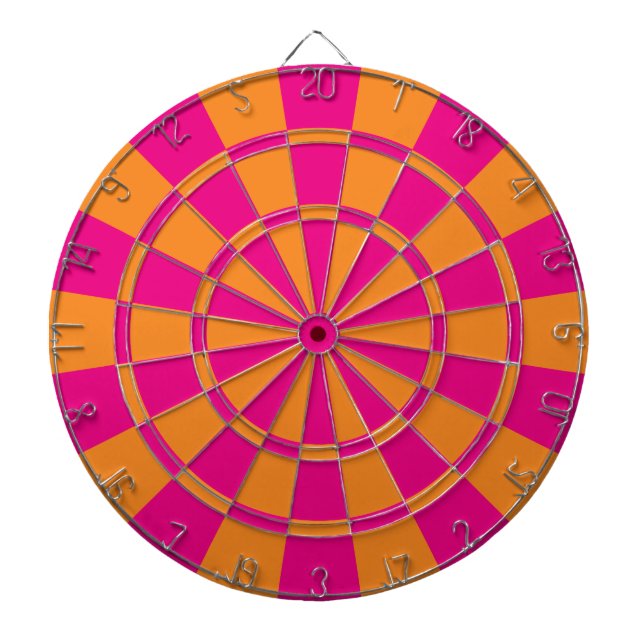 Tabla Dardos Rosa Quente E Laranja (Frente)