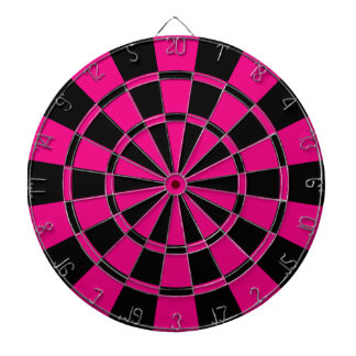 Tabla Dardos Rosa quente e preto