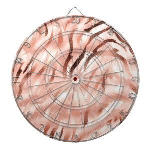 Tabla Dardos Rosa Zebra de Champanhe Rosa Blush