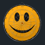 Tabla Dardos Rosto Sorridente Emoji<br><div class="desc">Este design apresenta uma imagem ao estilo emoji de um rosto sorridente. Esses tipos de rostos são frequentemente vistos em aplicativos de smartphone.</div>