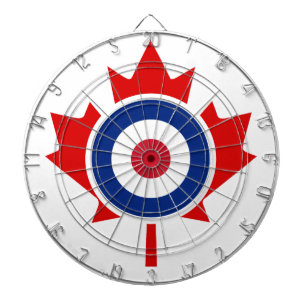 Tabla Dardos Roundel Alvo de Hóquei em Curling do Mod Canada