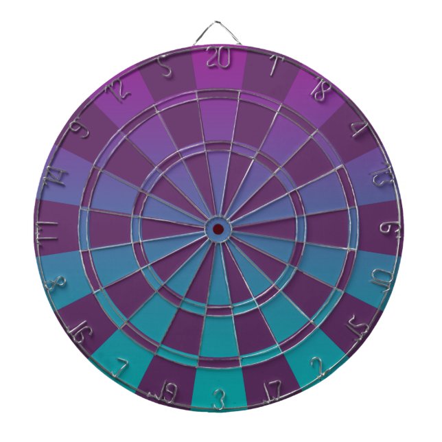 Tabla Dardos Roxo e cerceta Ombre (Frente)