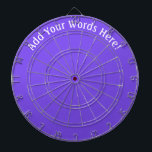 Tabla Dardos Roxo Personalizado<br><div class="desc">Este quadro é divertido para casamentos,  aniversários e muito mais! Personalize! Projetado no estado de Washington,  EUA por um artista independente</div>