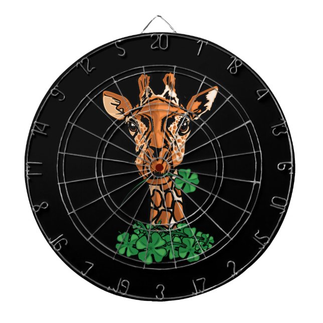 Tabla Dardos Rua. Patricks Day Giraffe (Frente)