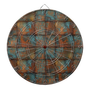 Tabla Dardos Rusty Metal Dartboard