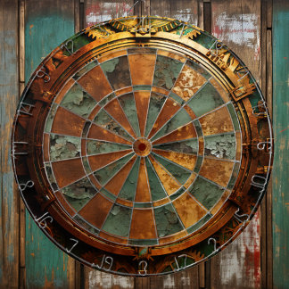 Tabla Dardos Rusty Steampunk Dartboard