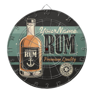 Tabla Dardos Sailor Personalizado Rum Liquor Bottle Sign
