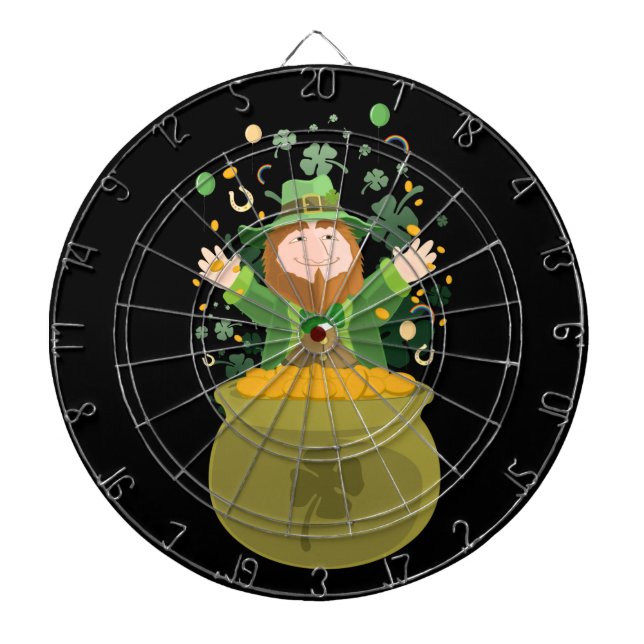 Tabla Dardos Saint Patrick's Leprechaun (Frente)