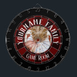 Tabla Dardos Sala de Jogos de Fotografias do Nome da Família On<br><div class="desc">Adicione seu próprio nome a este quadro de jogos da família divertida. Um presente exclusivo para aniversários,  Natal,  dia de os pais ou só por causa. Uma opção de foto central.</div>