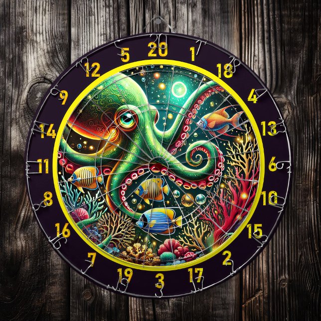 Tabla Dardos Sapphire Tentacle Octopus Dartboard (Criador carregado)